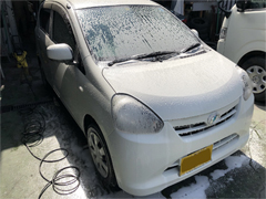 作業完了後の洗車